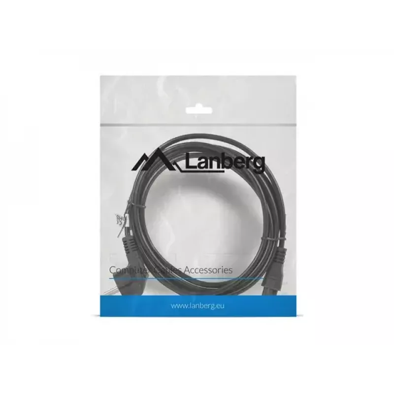 Καλώδιο ρεύματος Lanberg CA-C5CA-11CC-003-BK 3m C5 υποδοχή CEE7/7