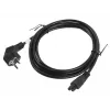 Καλώδιο ρεύματος Lanberg CA-C5CA-11CC-003-BK 3m C5 υποδοχή CEE7/7