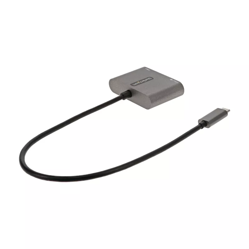 StarTech.com πολυθύρα προσαρμογέας USB-C, USB-C σε HDMI βίντεο 4K, 100W PD Pass-Through, USB 3.0 Hub 5 Gbit/s (1x Type-C/1x A), USB-C Mini-Dock, USB-C ταξιδιωτικό dock, φορητός σταθμός σύνδεσης laptop