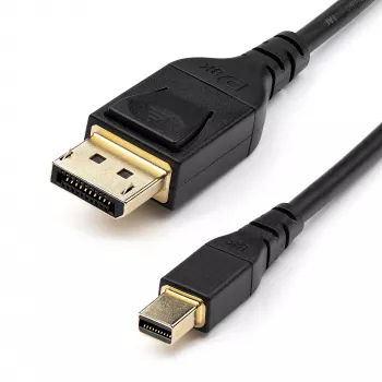 StarTech.com 2m VESA-πιστοποιημένο καλώδιο Mini DisplayPort σε DisplayPort 1.4 - 8K 60Hz HBR3 HDR - Super UHD καλώδιο mDP σε DP 1.4 - λεπτό (34 AWG) Ultra HD 4K 120Hz - καλώδιο οθόνης/βίντεο