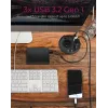 ICY BOX IB-HUB1430-CR πρίζα μαύρο