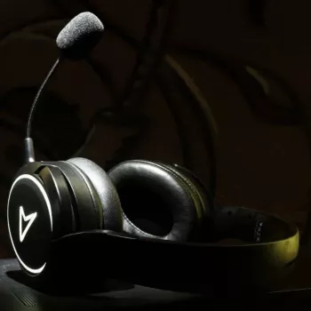 Lexip x Steelplay Impulse Multi ακουστικά gaming Bluetooth, ενσύρματα και ασύρματα, υποδοχή 3,5 mm, αποσπώμενο μικρόφωνο, μαύρα