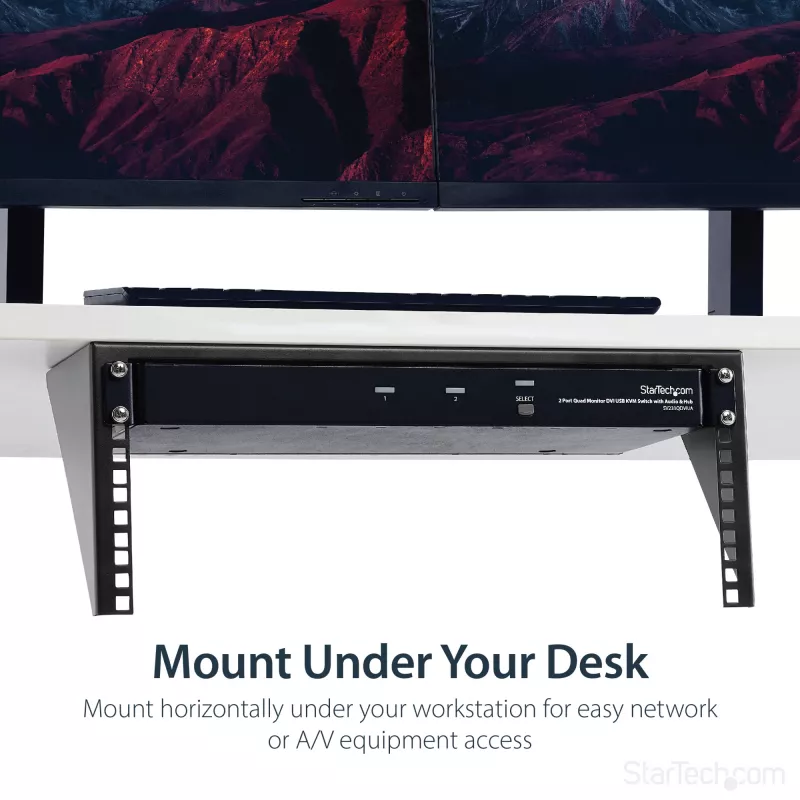 StarTech.com Βάση τοίχου 4U 19 inch κάθετη για rack συσκευών από χάλυβα