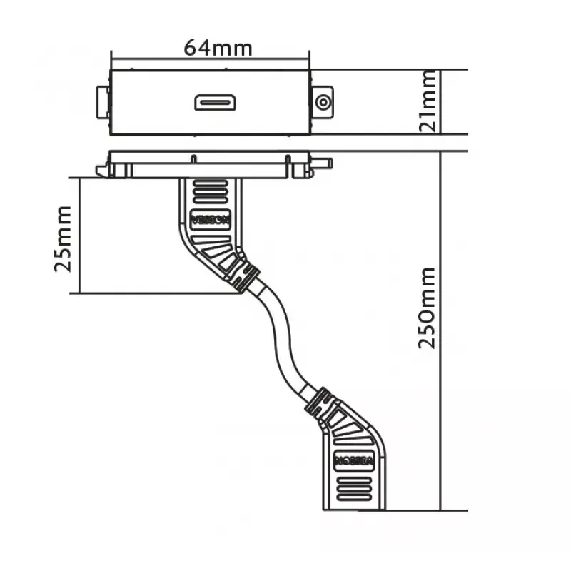 Πρίζα HDMI Vision TC3