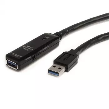 StarTech.com 10m Ενεργό καλώδιο επέκτασης USB 3.0 - M/F, 10 m, USB A, USB A, USB 3.2 Gen 1 (3.1 Gen 1), 5 Gbit/s, Μαύρο