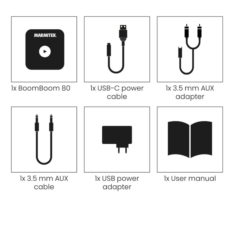 Marmitek BoomBoom 80 δέκτης ήχου Bluetooth με NFC