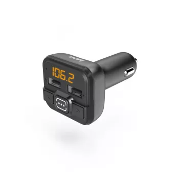 Hama 00014163 πομπός FM / φορτιστής, AUX-IN, USB-IN, μαύρο