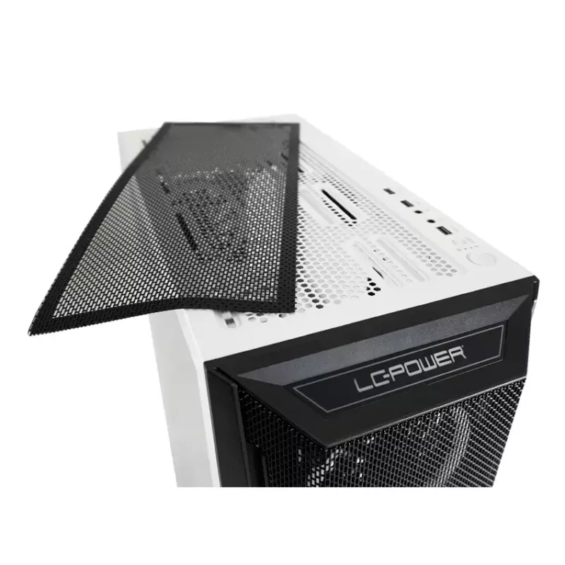 Κουτί PC LC-Power Holo-1_X Midi Tower λευκό