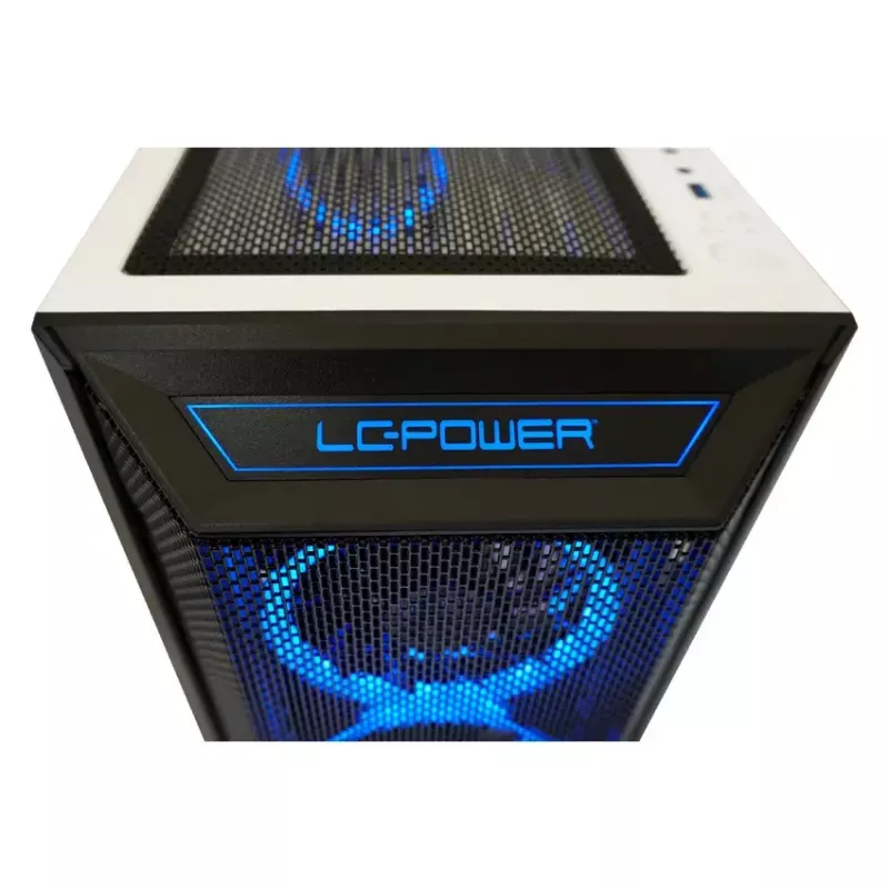 Κουτί PC LC-Power Holo-1_X Midi Tower λευκό