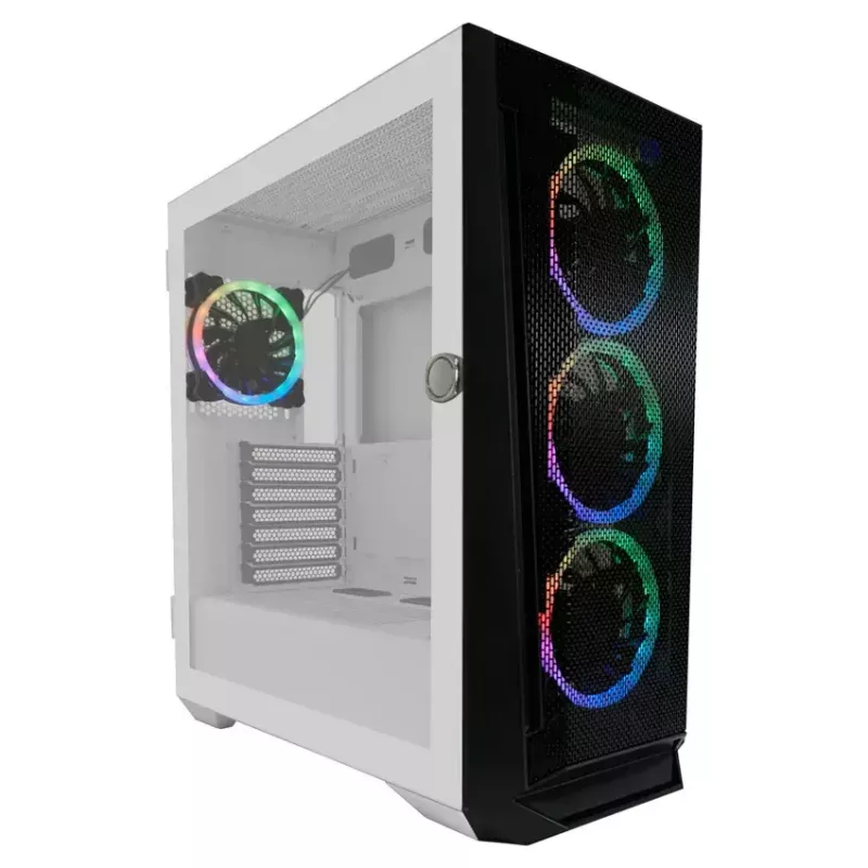 Κουτί PC LC-Power Holo-1_X Midi Tower λευκό