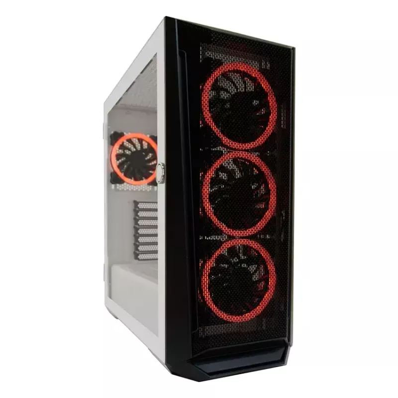 Κουτί PC LC-Power Holo-1_X Midi Tower λευκό