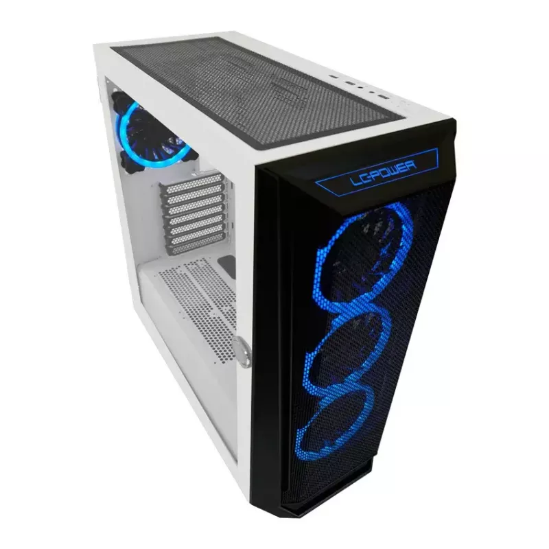 Κουτί PC LC-Power Holo-1_X Midi Tower λευκό