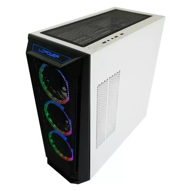 Κουτί PC LC-Power Holo-1_X Midi Tower λευκό