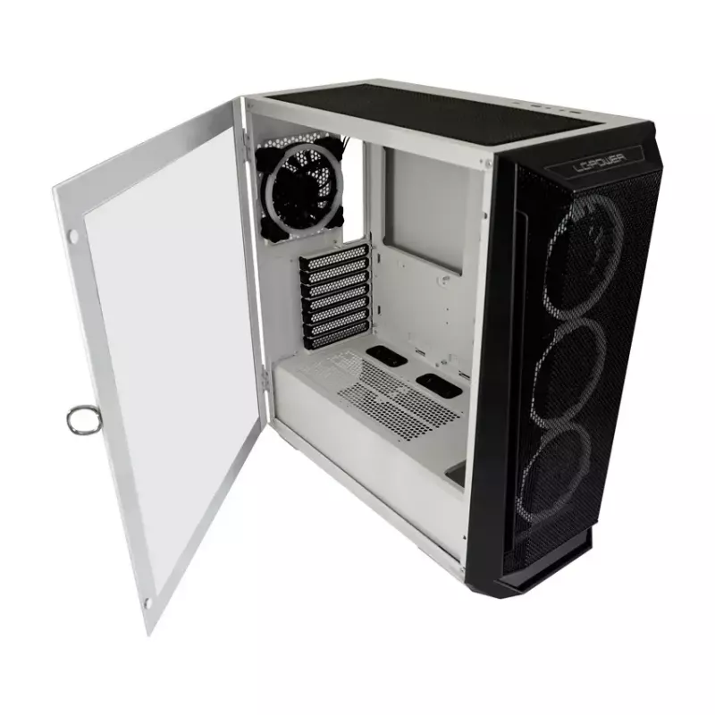 Κουτί PC LC-Power Holo-1_X Midi Tower λευκό