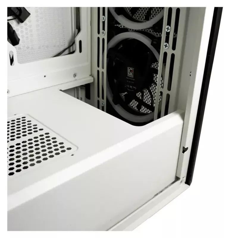 Κουτί PC LC-Power Holo-1_X Midi Tower λευκό