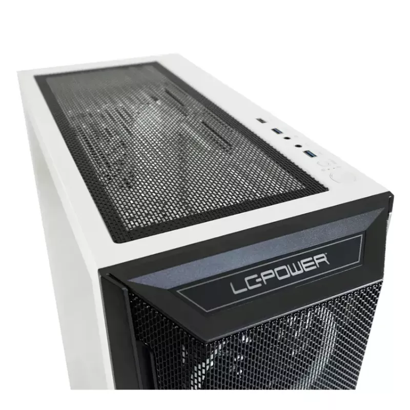 Κουτί PC LC-Power Holo-1_X Midi Tower λευκό