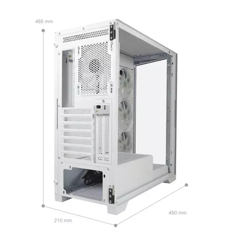 Κουτί PC LC-Power LC-7041B-ON Midi Tower λευκό