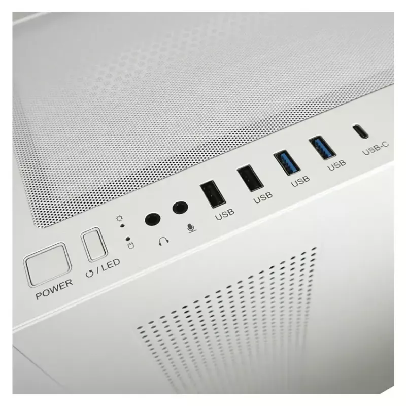Κουτί PC LC-Power LC-7041B-ON Midi Tower λευκό