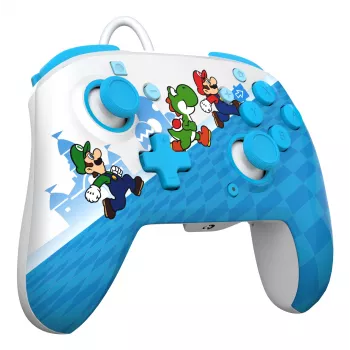 Gamepad PDP Mario Escape REMATCH για Nintendo Switch — Ενσύρματο USB, D-Pad, κουμπί Home, Πολύχρωμο