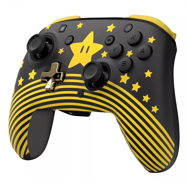 Ασύρματο χειριστήριο Turtle Beach Rematch TBC-8101-75 για Nintendo Switch, Super Mario Star, μαύρο/κίτρινο