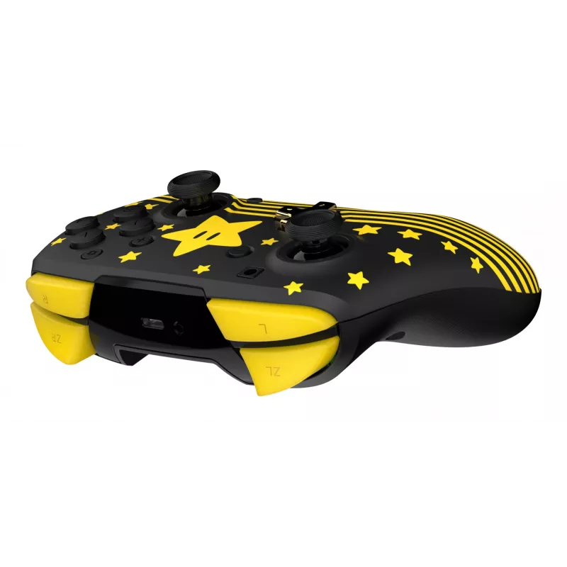 Ασύρματο χειριστήριο Turtle Beach Rematch TBC-8101-75 για Nintendo Switch, Super Mario Star, μαύρο/κίτρινο