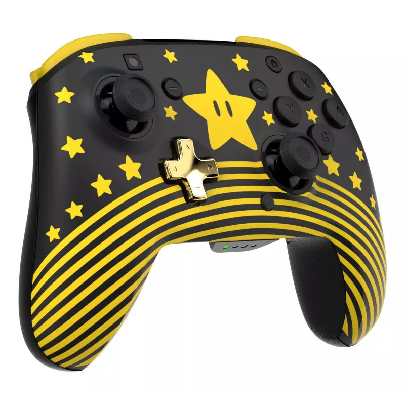 Ασύρματο χειριστήριο Turtle Beach Rematch TBC-8101-75 για Nintendo Switch, Super Mario Star, μαύρο/κίτρινο
