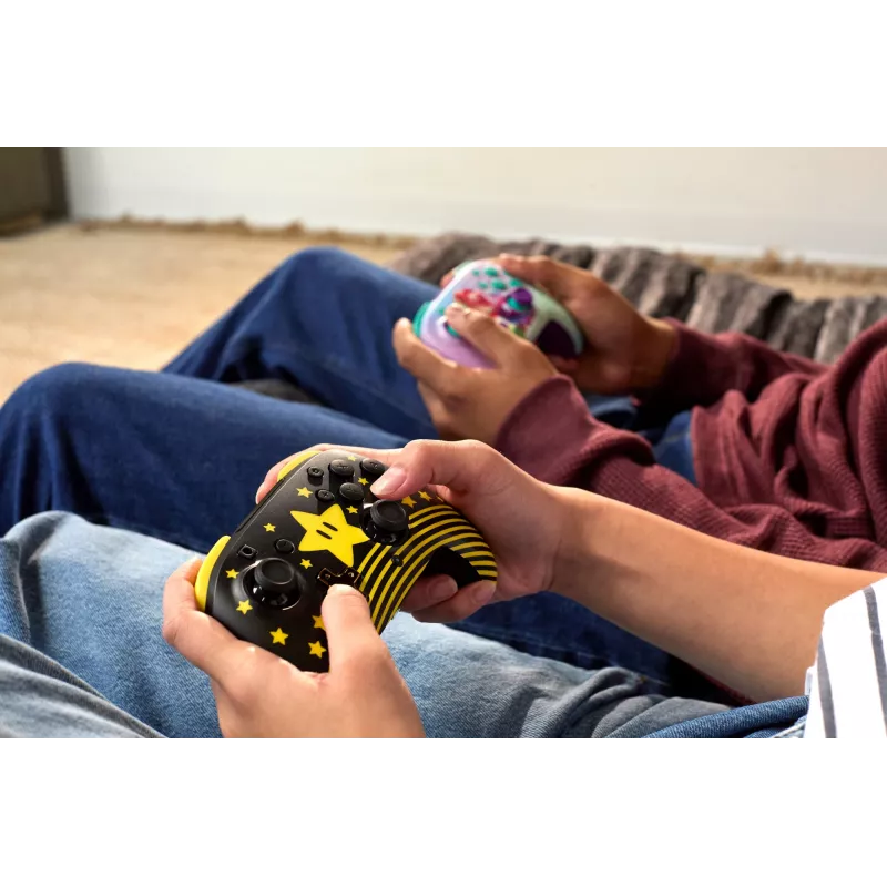 Ασύρματο χειριστήριο Turtle Beach Rematch TBC-8101-75 για Nintendo Switch, Super Mario Star, μαύρο/κίτρινο