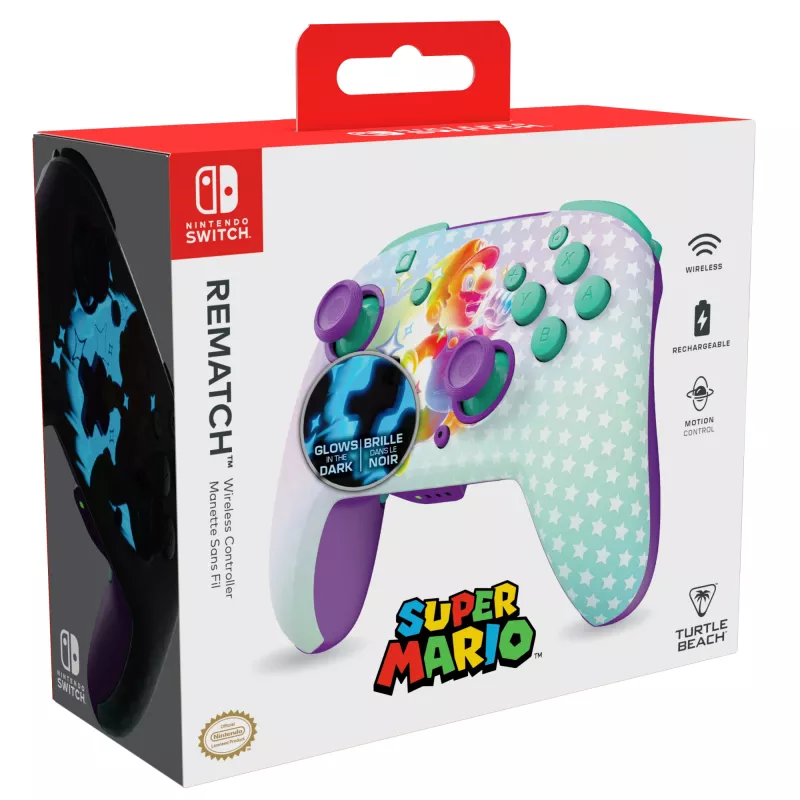 Turtle Beach Rematch Invincible Mario TBC-8101-95 ασύρματο χειριστήριο για Nintendo Switch / Switch Lite, πράσινο