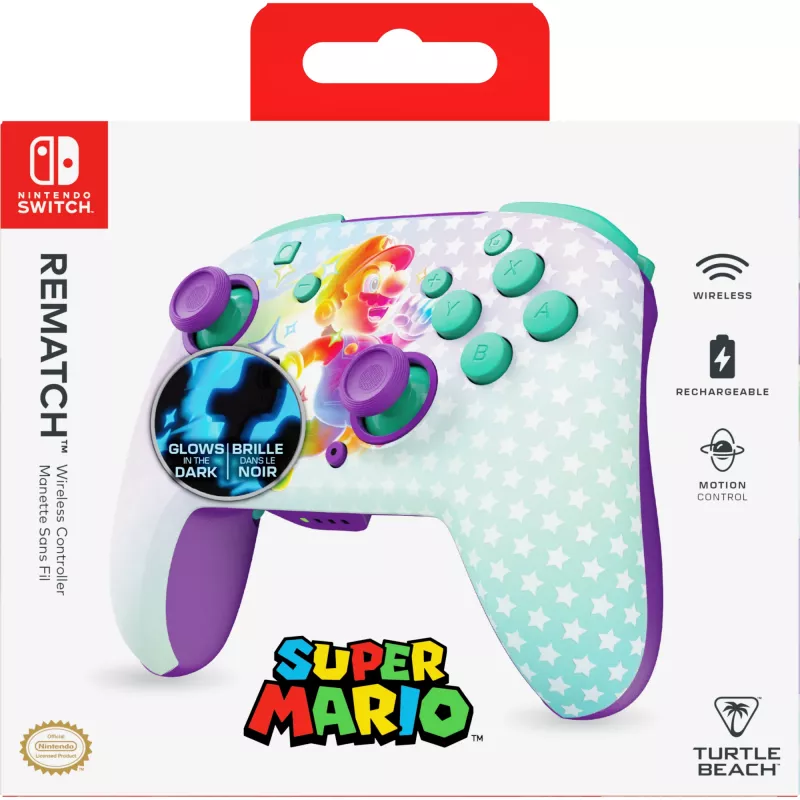 Turtle Beach Rematch Invincible Mario TBC-8101-95 ασύρματο χειριστήριο για Nintendo Switch / Switch Lite, πράσινο