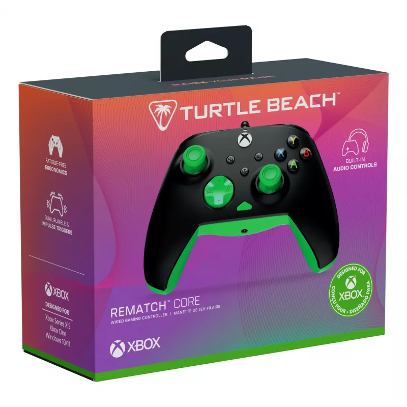 Gamepad Turtle Beach Rematch Core Μαύρο Πράσινο USB Ενσύρματο PC Xbox