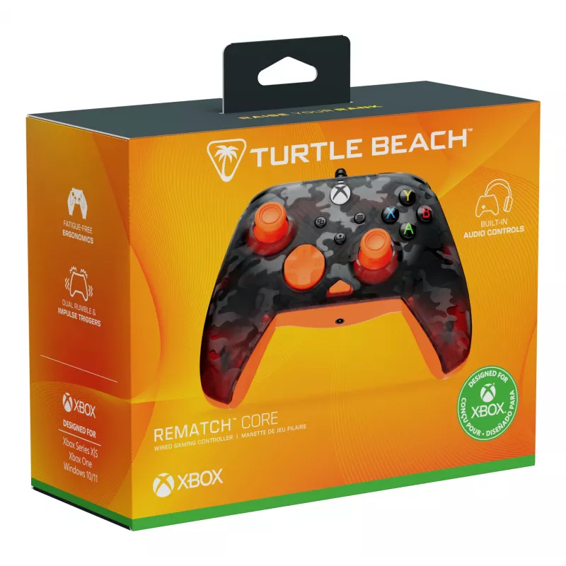 Gamepad Turtle Beach Rematch Core Μαύρο Γκρι Πορτοκαλί USB Ενσύρματο
