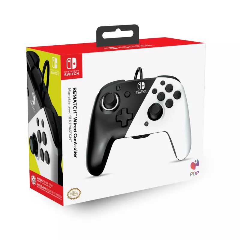 Gamepad PDP Faceoff Deluxe+ Audio Ενσύρματο Χειριστήριο Μαύρο & Λευκό
