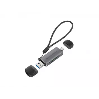 Αναγνώστης Καρτών Conceptronic BIAN05G 2-in-1 USB 3.0 Dual Plug, SD/MicroSD 3.0, UHS-I