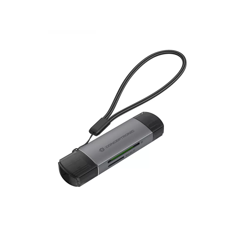 Αναγνώστης Καρτών Conceptronic BIAN05G 2-in-1 USB 3.0 Dual Plug, SD/MicroSD 3.0, UHS-I
