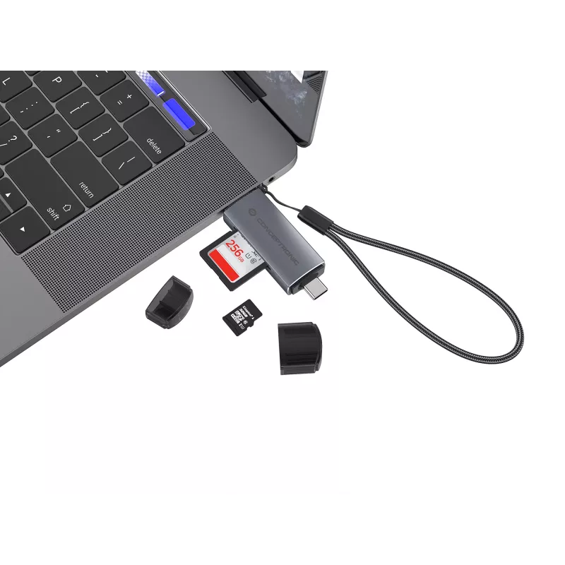 Αναγνώστης Καρτών Conceptronic BIAN05G 2-in-1 USB 3.0 Dual Plug, SD/MicroSD 3.0, UHS-I