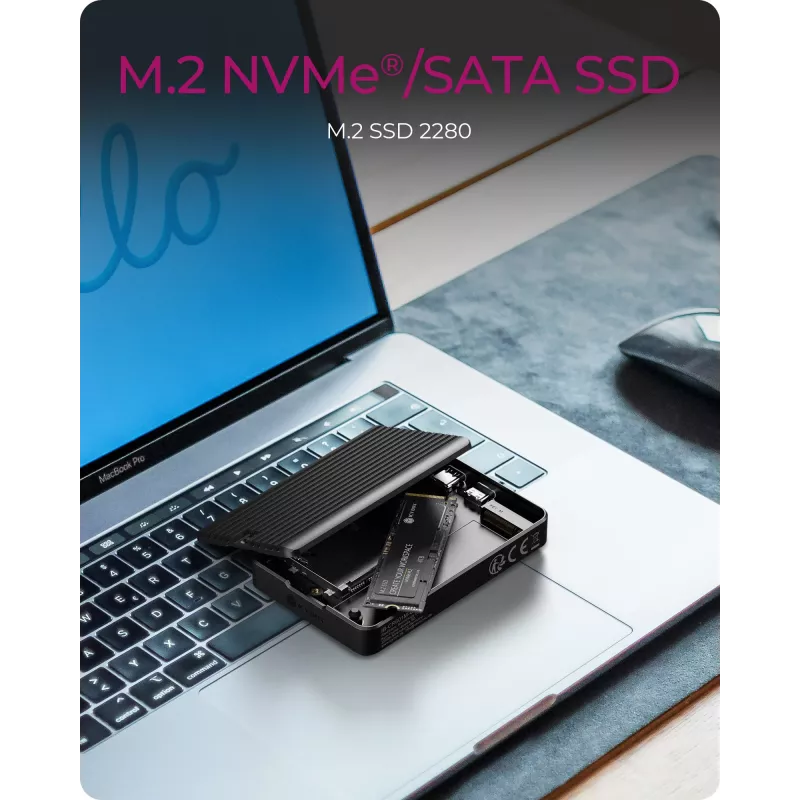 Θήκη SSD ICY BOX IB-CR601M-C31 Μαύρο M.2