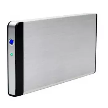 Fantec fanbox FB-C25US2 θήκη HDD 2,5 ιντσών, SATA 3 Gb/s, eSATA / USB 2.0, ασημί
