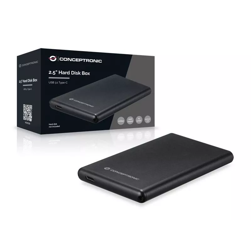 Θήκη σκληρού δίσκου Conceptronic 2,5 ιντσών θήκη USB 3.1 Type-C