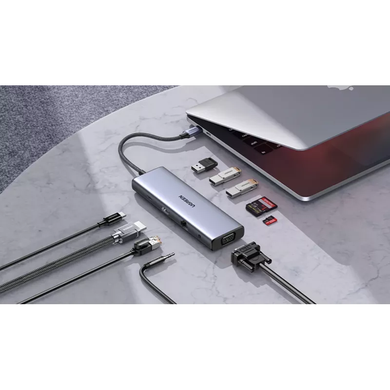 Ugreen Revodok 10-in-1 USB-C Hub UGREEN 15601 10 θύρες 4K HDMI