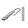 Conceptronic DONN28G βάση σύνδεσης 7-in-1 USB 3.2 Gen 1, 4K60Hz HDMI, USB-A 5Gbps x 2, USB-C 5Gbps, SD, TF/MicroSD, 100W USB PD