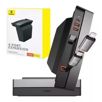 Baseus Hub T-Space USB Type-C Hub 45W Power Delivery καλώδιο 1m