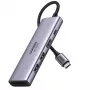Ugreen 6-in-1 USB-C Hub USB Type-C ασημί