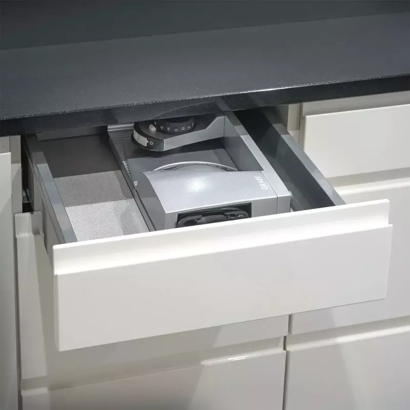 Graef MYtiny MT1000EU πτυσσόμενη κοπτική μηχανή τροφίμων, 170 W, οδοντωτή λεπίδα, γκρι σιδηρομαρμαρυγίας
