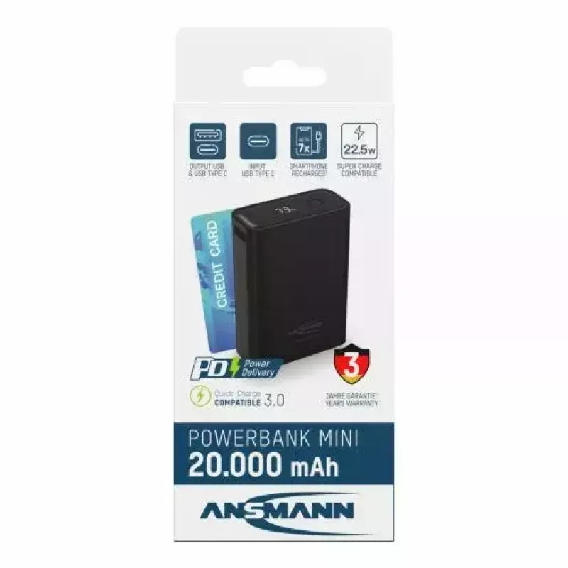 Φορητή μπαταρία Ansmann PB222PD 20000 mAh