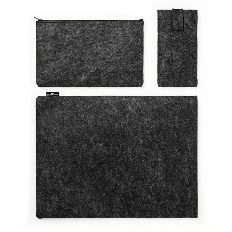 Durable MultiBag Effect 507158 θήκη για φορητό υπολογιστή / tablet 16,4 ιντσών, ανακυκλωμένη τσόχα PET, με θήκες για αξεσουάρ και κινητό