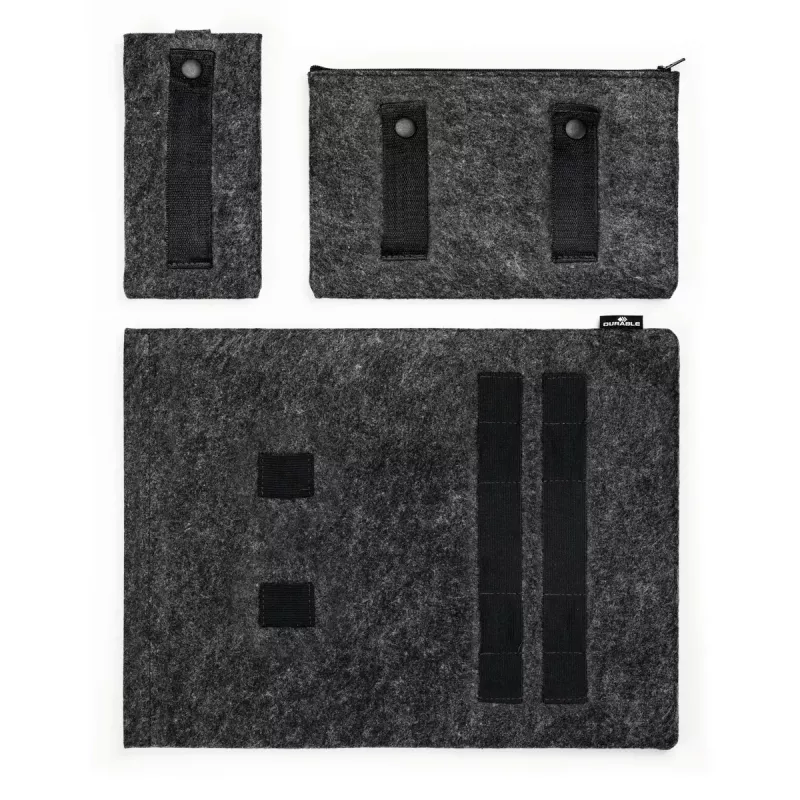 Durable MultiBag Effect 507158 θήκη για φορητό υπολογιστή / tablet 16,4 ιντσών, ανακυκλωμένη τσόχα PET, με θήκες για αξεσουάρ και κινητό