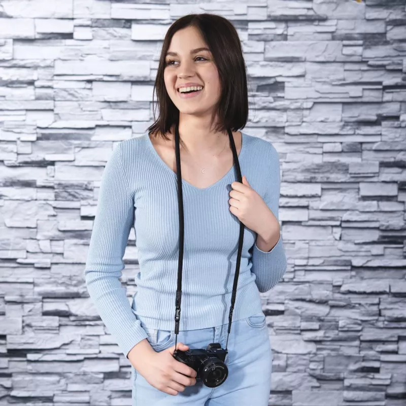Λουρί ψηφιακής κάμερας Hama Braid 120 νάιλον μαύρο