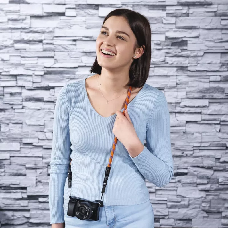 Λουρί ψηφιακής κάμερας Hama Braid 120 νάιλον μπλε, πορτοκαλί
