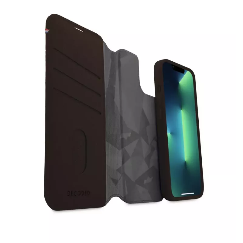 Θήκη πορτοφόλι Decoded iPhone 14 Plus καφέ 6,7 inch 3 θήκες καρτών