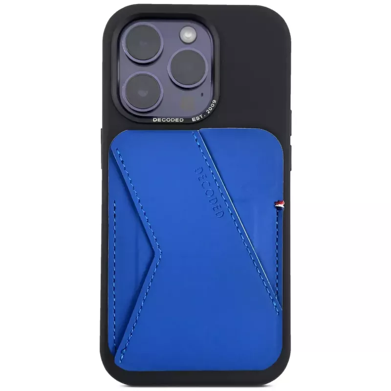 Decoded D24MSCS1GB Blue Silicone πορτοφόλι με βάση για κάρτες
